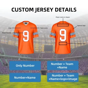 American Football Jersey High Quality Breathable Football Uniform Classic Football Jersey For Men Sports Training