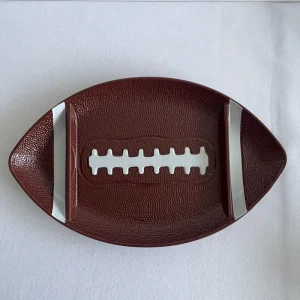 American Football Shape Melamine Snack Plate for Home Sport Design Tableware Rugby Salad Plates Dishes