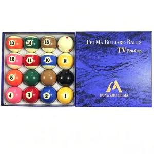 American Pool Balls 57.2 mm Resin Balls Complete Set of Durable Pool Table Accessories