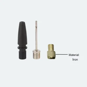 American Style Metal Nozzle Pump Inflator Three Piece Set Mountain Bike Swimming Ring Ball Needle Air Tools