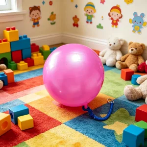 Anti Wear 9 Inch PVC Inflatable Kids Play Ball Colorful Custom Logo Bulk for Entertainment Indoor Sports Activity