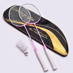 Authentic Sakura Blade Full Carbon Fiber Durable High Rigidity 7U Unisex Amateur Junior Badminton Racket Training Single Racket