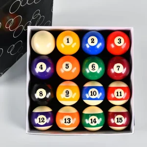 B Grade Billiard Balls Set Diameter 2-1/4″ Regulation Size Billiard Pool Balls Complete 16 Table Pool Balls Set TP-B104