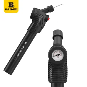 BAIMEI Mini Air Hand Ball Pump with Ball Needle ABS PP Material 30 50 PSI Pressure Durable Lightweight for Soccer Basketball