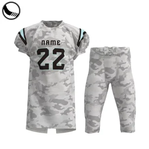 BETHERIVAL Youth Camouflage Sublimated Children’s Breathable Short Sleeve Navy Blue American Football Uniforms Set