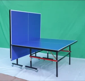 BLSPORTS Professional Indoor Table Tennis Table with Wheels Foldable 12mm Thickness Durable Eco Friendly Metal