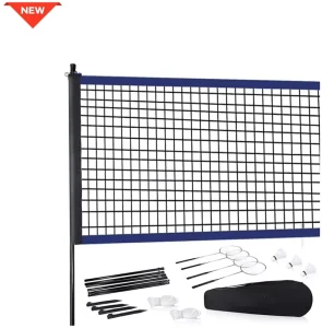 BM04A Competitive Price Badminton Net Pole Complete Badminton Set with Net Direct From Factory in China