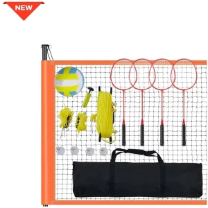 BM04B Badminton Set With Net Badminton Net Pole Badminton Net Factory in China