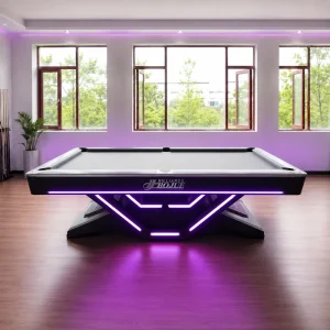 BOJUE Shadow Modern Design Tournament Grade Solid Wood Pool Steel Table Automatic Ball Return System 9ft Snooker Billiard Table
