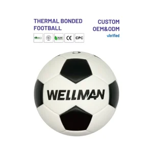 BSCI ISO9001 Factory Pro Match Soccer Ball PU Leather Thermal Bonded Size 5 OEM ODM Custom Design