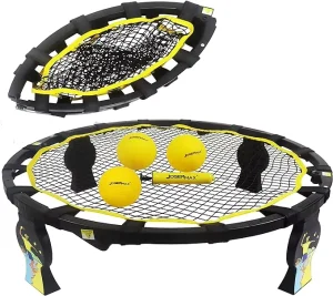 Backyard Portable Spike Ball Standard 3 Ball Kit Roundnet Mini Beach Sports Game Set