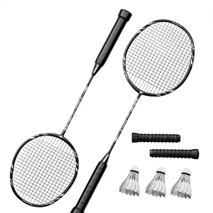 Badminton Racket Full Carbon Fiber Durable Professional Style Adult 75 79g Moderate Hardness