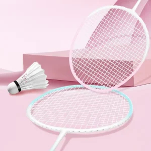 Badminton Racket Without Logo Double Racket Adult Student Beginner Training Steel Alloy Moderate Hardness G4 Handle Thickness
