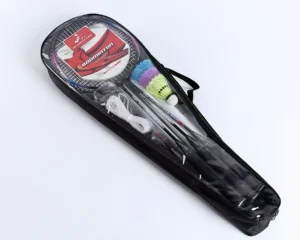 Badminton Rackets with Cases in Bulk Chinese Manufacturer Sells Outdoor Custom logo Outdoor Indoor Iron Badminton Racket Set