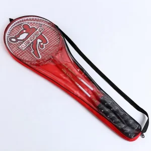 Badminton Rackets with Cases in Bulk Chinese Manufacturer Sells Outdoor Custom logo Outdoor Indoor Iron Badminton Racket Set