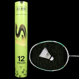 Badminton Shuttlecock Class A Stable 2 Layer Goose Feather Ball White for Club Training