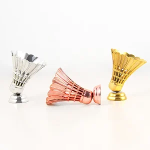 Badminton Trophy Parts Topper Decor Trophy Cup Accessories and Components Plastic Golden
