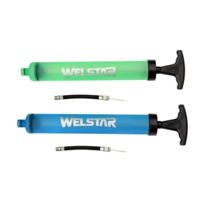 Ball Pump Hand Plastic Basketball Volleyball Football Inflator Pump With Balls Needle