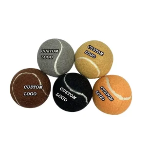 Balls Made of Rubber and Wool for Sports Custom Logo Business Anniversary Gift Pick up Tennis Ball