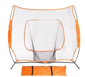 Baseball Goal Softball & Baseball Practice Net 7 x 7 Portable Practice Net W Bow Frame