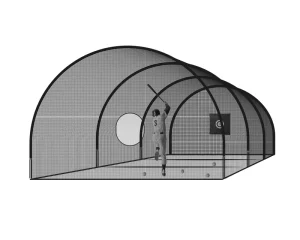 Baseball Softball Hitting Cage and Frame Backyard Training Equipment Freestanding Portable Batting Cage Pitching Practice Net