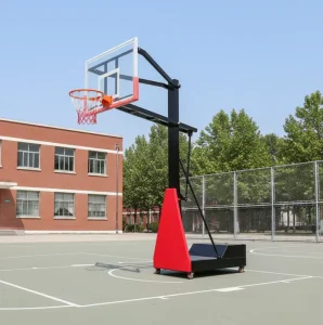 Basketball Goals Portable Outdoor Basketball Goal Post Adjustable Movable FIBA Indoor Basketball Hoop Stand