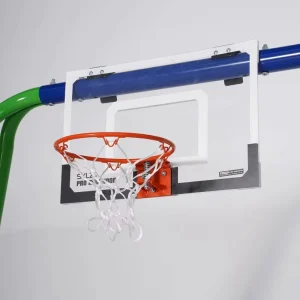 Basketball Hoop Backboard with Steel and Tempered Glass White Color Easy Assembly