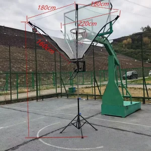 Basketball Shooting Rebound Training System Enclosure Net Durable Basketball Practice Equipment for Professional Training