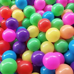 Bathing Toy Soft Hollow Injection Molded Plastic Balls 7mm 8cm Ocean Ball