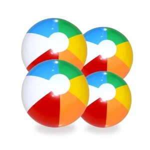 Beach Balls Kids Pool Party Toys 12″ Inflatable Blow up Balls Bulk Summer Water Fun Lake Games Toddler Outdoor Gifts