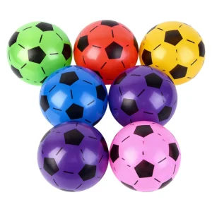 Beach Soccer Ball Mini Plastic Soccer Balls Inflatable Beach Football for Kids Sports Toy Outdoor