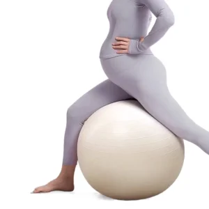 Beige Black Color Customized 55cm 65cm 75cm Non slip PVC Yoga Pilates Balls for Pregnant Woman Balle De Yoga