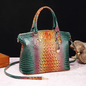Bespoke Embossed Croc Tote Bag Factory Custom Logo Premium PU Leather Executive Handbag Wholesaler for Corporate Gift Vendors