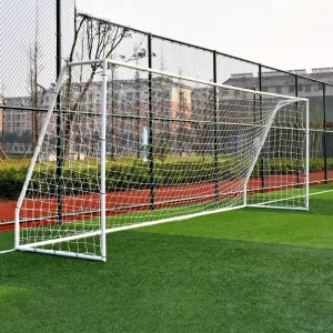 Big 18.5’*6.5′ Feet Portable Zinc Sports Goals Soccer Football Goal Training Equipment for Backyard