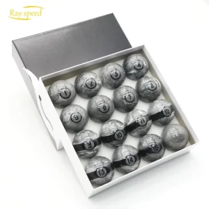 Billiard Ball Set Regulation Size 2 1/4 Inch American Style Pool Ball Set Complete 16 Balls Pool Table Accessories