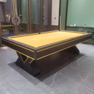 Billiard Table Pool for Home Use, Marble, Commercial Standard Type, Adult American Style, Black Eight, Light Luxury Villa