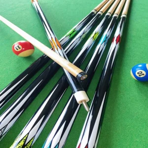 Billiards Cue Nine ball Chinese Black Eight Billiards Cue 13mm Big Head 1/2 Split Billiards Cue