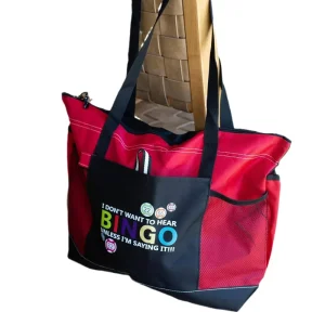 Bingo Travel Organizer Bag Pockets Tote Zipper Storage Handy Carry All Portable Game Accessories Carrier Handbag Polyester 19L