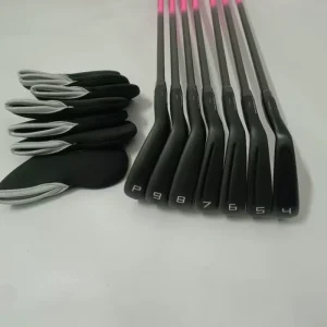 Black Color Golf Irons 7pcs Per Set 4/5/6/7/8/9/PW Steel Graphite Shaft R/S Flex Golf Irons
