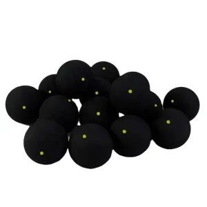 Black Colour Sports Ball High Quality Squash Ball with Yellow Dot