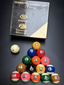 Black Diamond Crystal Pool Balls Complete Set 16 Standard Billiards Pool Balls 57.2mm/52.5mm Table Accessories