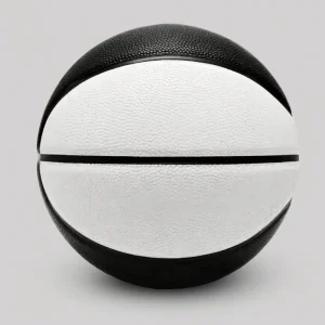 Black White Color PU Leather Basketball Indoor Outdoor Entertainment Training Basketballs Sizes 5 6 7 for Custom Logo