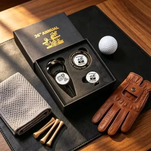 Blank Custom 6 In 1 Customizable Golf Divot Tool Blank Hammered Edge Black Ball Marker Gift Set