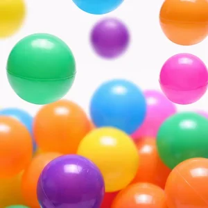 Blue Red Pink Green Orange Yellow White Black Clear Soft Plastic Ocean Jumble Plastic Ball Pit Balls