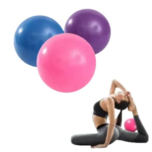 Boga 25CM Eco Friendly Anti Burst Pilates PVC Mini Yoga Ball With Straw Fitness Stability Exercise 100g