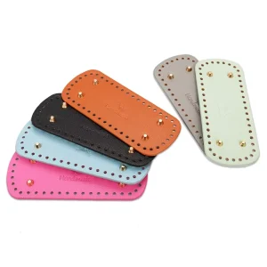 Bucket Bag Accessories PU Bag Bottom Hook Woven Small Fragrant Style Quality with Hard Lychee Skin Logo Bag Bottom