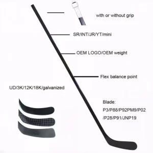 Carbon Ice & Field Hockey Sticks 102 87 77 70 65 55 40 Flex For Players