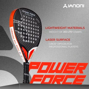 Caston Sports IANONI 12K Carbon Fiber 3D Surface POWER FORCE Red EVA Core Diamond Raquette Paletas Pala De Paddle Padel Racket