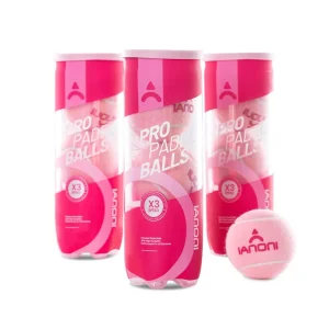 Caston Sports IANONI New Design Pink Rose Red 45% Wool Custom Canned Pressurized Paddle Padel Ball