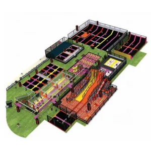Cheer Amusement Commercial Indoor Trampoline Park Equipment with Ninja Warrior Course